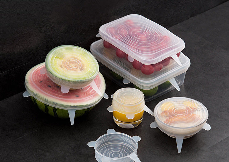 Six-piece Silicone Cover Lids